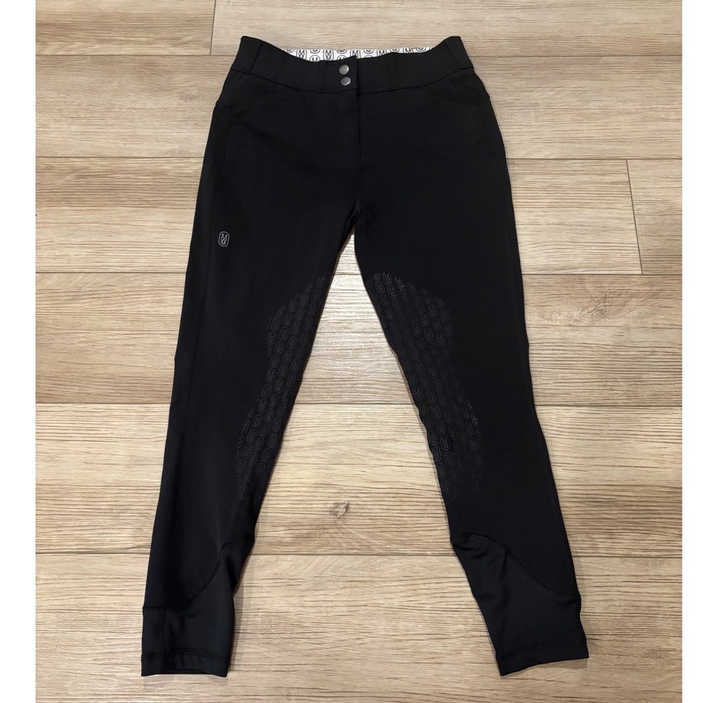 Weather Or Not Equestrian Black Full Seat Riding Breeches Women 26 Silicone Grip